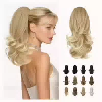 Pferdeschwanzverlängerung Clip Klaue 33cm Goldbraun Bis Asch 1 st