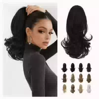 Pferdeschwanzverlängerung Clip Klaue Haarteil Locken 33cm 12 1 st