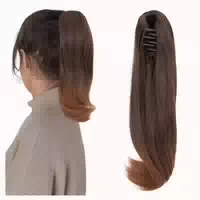 Pferdeschwanzverlängerung Haarteil 30 cm Rotbraun Mix Mittel 1 st