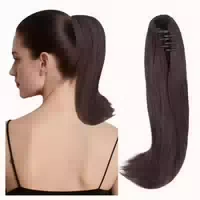 Pferdeschwanzverlängerung Haarteil Claw 30 cm Schwarz Mix Du 1 st
