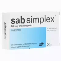 Sab Simplex bei Blähungen und Gasbedingten Magen Darm Störungen 60 st