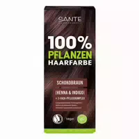 Pflanzenhaarfarbe mit 3 Fach Pflegekomplex Schokobraun 02