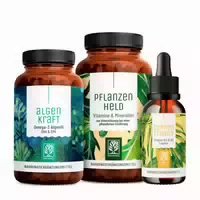 Pflanzliche Ernährung Paket: Algenkraft, Pflanzenheld, Sonnenfreund Naturtreu