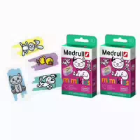 Medrull Mr Happy Kinderpflaster, Tattoo Pflaster, Hypoallergen, Wasserabweisend