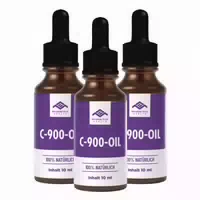 Hanfblüten Canabis Öl | C 900 | Hanf Tropfen Omega 3 6 9 Hochdosiert