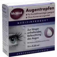 Mcmed Augentropfen Einzeldosispipetten 15x0 35 Ml Einzeldosispipetten