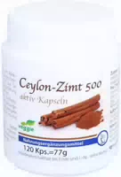 Ceylon Zimt 500 Aktiv 120 Kapseln