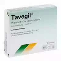 Tavegil Injektionslösung 2 Mg 2 Ml Ampullen 5x2 Ml Injektionslösung