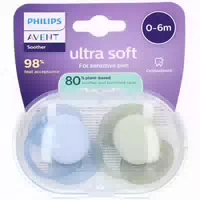 Philips Avent Schnuller 0 Monate Soft Hellblau Grün