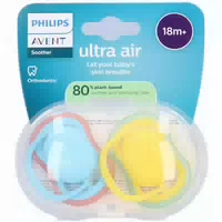 Philips Avent Schnuller 18 Monate Air, Gelb Türkis
