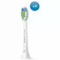 Philips Ersatz Zahnbürste Hx6068 12 Optimal White 8er Pack Weiss
