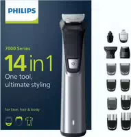 Philips Multigroom Series 7000 14 in 1, für Gesicht, Haare und Körper