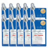 Picomonte Dcure Hyaluronic Acid Collagen Face Mask 1 Pc 10ea