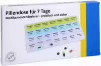 Pillendose 7 Tage 4 Fächer Je Tag Kunststoff 1 Stück