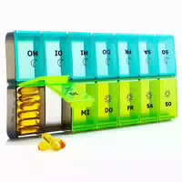 Pillendose 7 Tage Xl Feuchtigkeitsfest Organizer Vitamine Gr 1 st