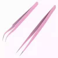 Pinzette Set Edelstahl Profi Wimpernverlängerung Gerade Gebo 1 st