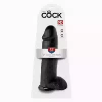 King Cock Dildo mit Hoden und Saugfuß 30,5cm