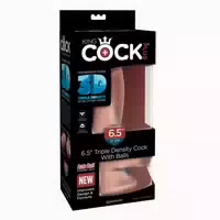 King Cock Gefühlsechter Naturdildo mit Hoden 17cm