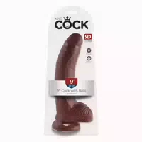 King Cock Naturdidlo mit Hoden 23cm