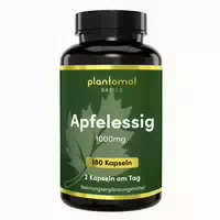 Plantomol Basics Apfelessig Kapseln mit 1000mg Apfelessig Pulver Pro Tag Geschmacksneutral