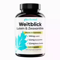 Plantomol Augenvitamine Mit Lutein Zeaxanthin Beta Carotin Vitamin A & Vitamin B2 Weitblick