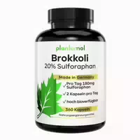Plantomol Brokkoli Kapseln mit 90mg Sulforaphan Pro Kapsel Superfood Brokkoli mit Antioxidantien