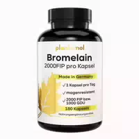 Plantomol Bromelain Kapseln mit 2000 Fip Enzym Pro Kapsel