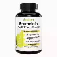 Plantomol Bromelain Kapseln mit 7500 Fip Pro Kapsel 750mg Bromelain Enzym aus Ananas Extrakt