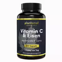 Plantomol Essentials Eisen Tabletten aus Curryblatt Extrakt mit Vitamin C aus Acerola