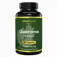 Plantomol Basics Guarana Kapseln mit Koffein 470mg Guarana Extrakt Kapsel Halbjahresvorrat