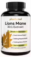 Plantomol Lions Mane Mushroom Kapseln 2200mg Löwenmähne Extrakt 30:1 Hericium Erinaceus