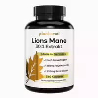 Plantomol Lions Mane Mushroom Kapseln 2200mg Löwenmähne Extrakt 30:1 Hericium Erinaceus