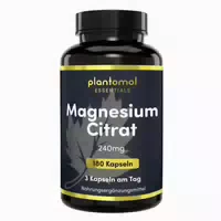 Plantomol Essentials Magnesium Citrat Kapseln 240mg Magnesium Hochdosiert Tag Vegan
