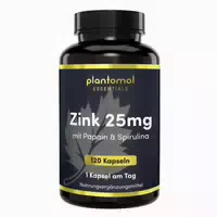 Plantomol Essentials Zink Tabletten 25mg Zink Pro Kapsel mit Besonders Hoher Bioverfügbarkeit