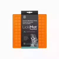 Playdate Schleckmatte Orange Größe S Lickimat