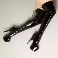 Pleaser Adore 3850 Schnürstiefel In Overknee Länge Rot