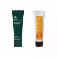 Plu Exfoliating Scalp Scrub Peppermint 200g 1ea & Soft Facial Scrub Honey & Sugar 100g 1ea Set