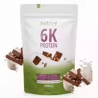 Nutri 6k Veganes Protein Pulver Nougat Choc Nut 1000 G