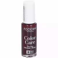 Poderm Color Care Teebaum Nagellack Nr 437 Rouge Noir