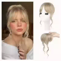 Haarteil Clipin Pony Schläfen Schwarzbraun Damen 30 cm Schwa 1 st