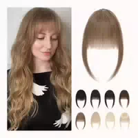 Pony Haarteil Clip in Echthaar Bangs Comic Pony 9g 06 Hellbr 1 st