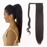 Ponytail Clip in Pferdeschwanz Haarteil Zopf 125g 60 cm Mitt 1 st
