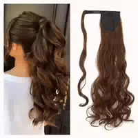 Ponytail Extensions Pferdeschwanz 50 cm Mittel Braun Hellbra 1 st