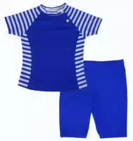 Popolini Uv Schutzkleidung Swimwear Zweiteiler Ringel Marine 74 80