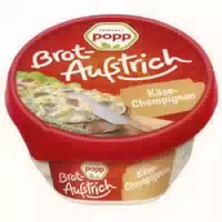 Popp Brotaufstrich Käse Obst Salat