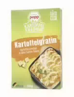Popp Kartoffelgratin Kartoffelscheiben in Käse Sahne Sauce
