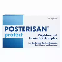 Posterisan Protect Hämorrhoidenzäpfchen bei Reizungen, als Hautschutz und zur Prophylaxe, 10 stk