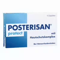 Posterisan Protect Hämorrhoidenzäpfchen bei Reizungen, als Hautschutz und zur Prophylaxe, 25 stk