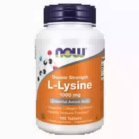 Now Foods, l Lysin, Double Strength, 1000mg