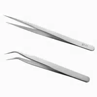 Präzisionspinzette Edelstahl Ergonomisch 2er Set Spannung Co 1 st